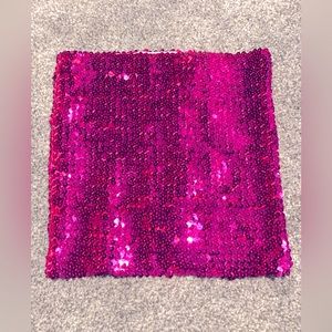 Fushia sequence tube top